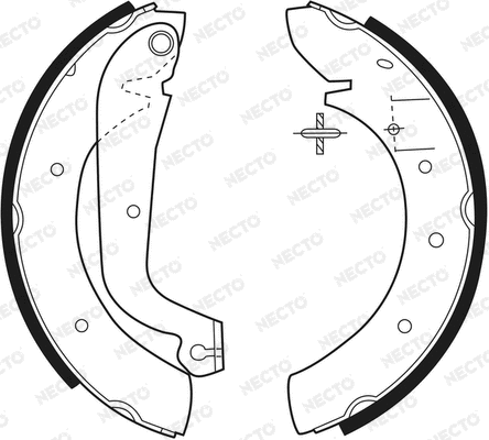 Brake Shoe Set (N1458)