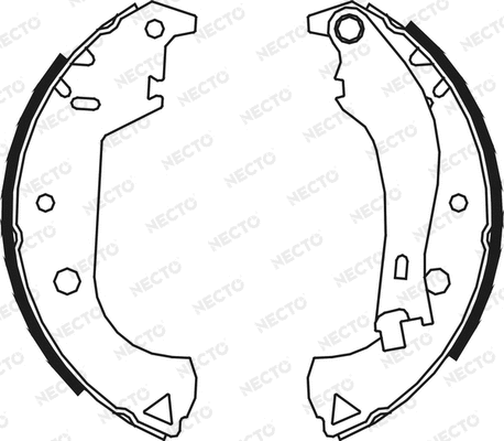 Brake Shoe Set (N1700)