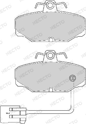 Brake Pad Set, disc brake (FD6593A)