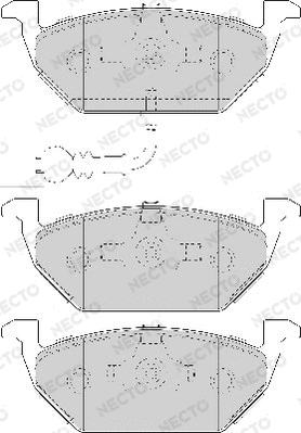 Brake Pad Set, disc brake (FD7085A)