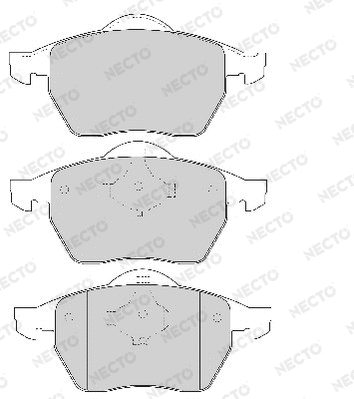 Brake Pad Set, disc brake (FD6764A)