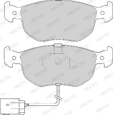 Brake Pad Set, disc brake (FD6474A)