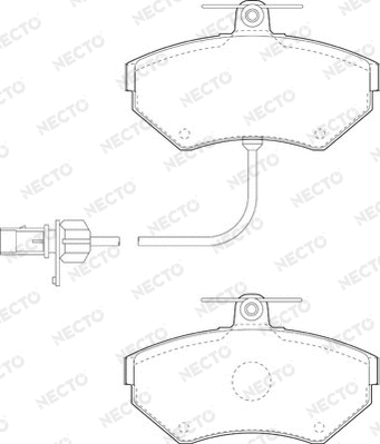 Brake Pad Set, disc brake (FD6902A)