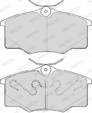 Brake Pad Set, disc brake (FD6858A)