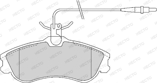 Brake Pad Set, disc brake (FD6696A)