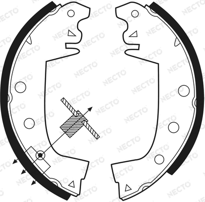 Brake Shoe Set (N1022)