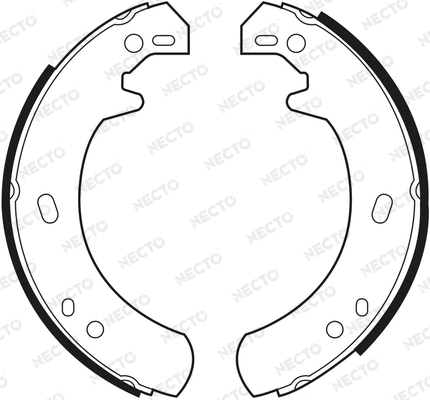 Brake Shoe Set, parking brake (N1506)