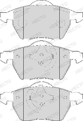 Brake Pad Set, disc brake (FD7014A)