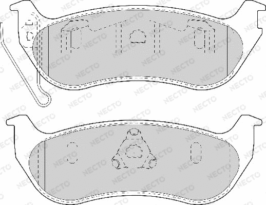 Brake Pad Set, disc brake (FD7093A)