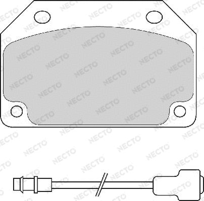 Brake Pad Set, disc brake (FD644A)