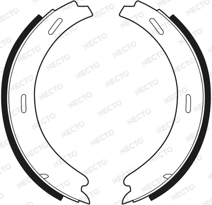 Brake Shoe Set, parking brake (N1498)