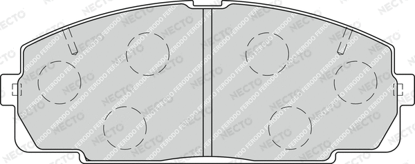 Brake Pad Set, disc brake (FD7241V)