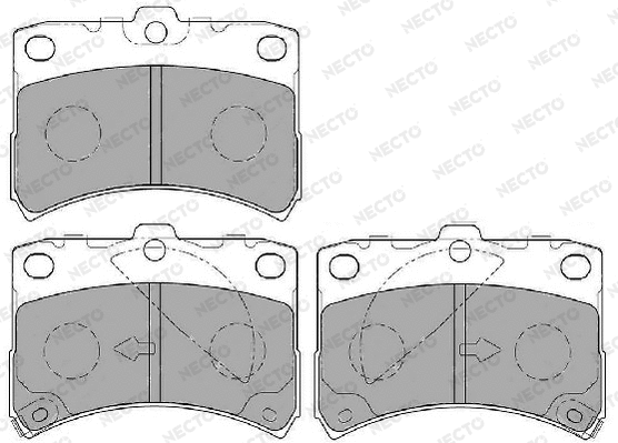 Brake Pad Set, disc brake (FD7133A)