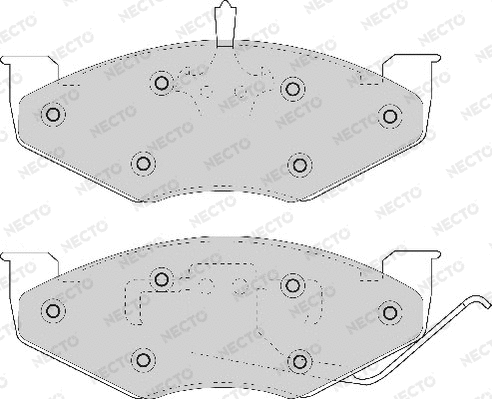 Brake Pad Set, disc brake (FD6607A)