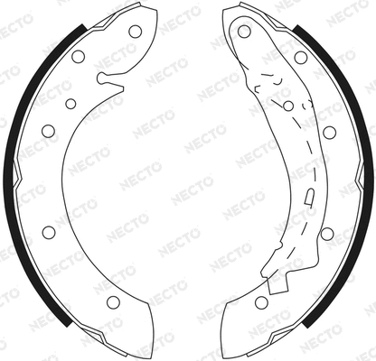 Brake Shoe Set (N1587)