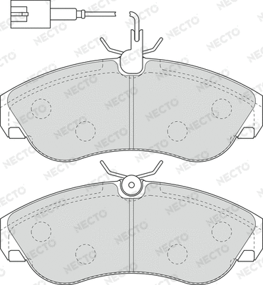 Brake Pad Set, disc brake (FD6890V)