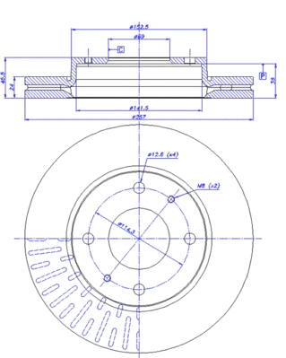 Brake Disc (142.1261)