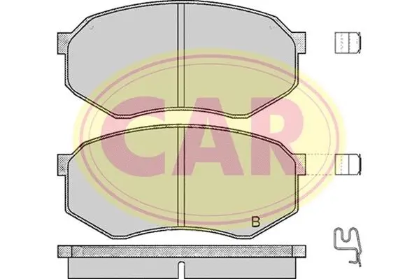 Brake Pad Set, disc brake (PNT473)