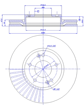 Brake Disc (142.1156)