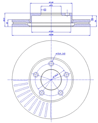 Brake Disc (142.1119)