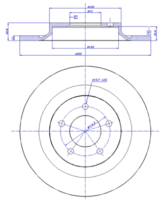 Brake Disc (142.1327)