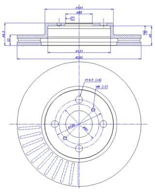 Brake Disc (142.1332)