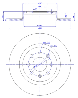 Brake Disc (142.1182)