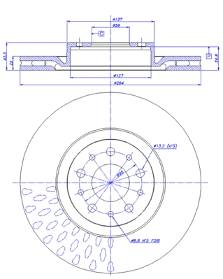Brake Disc (142.1834)