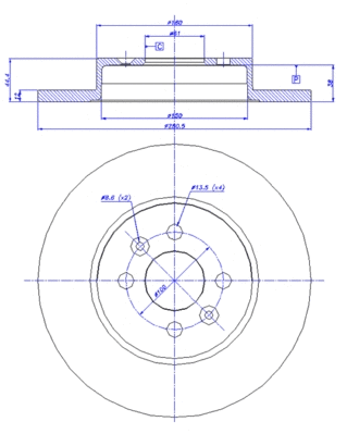 Brake Disc (142.1254)