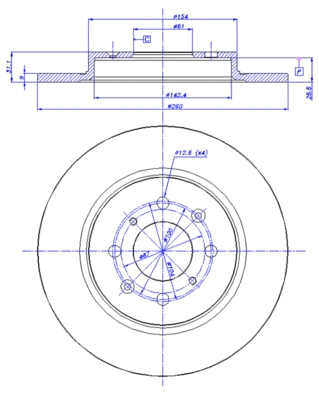 Brake Disc (142.1541)