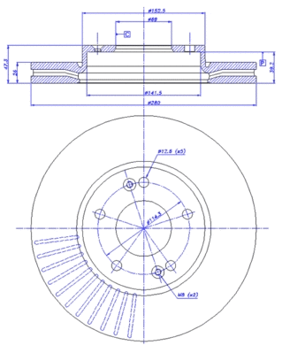Brake Disc (142.1764)