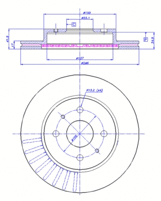 Brake Disc (142.1518)