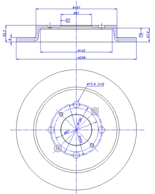 Brake Disc (142.1566)