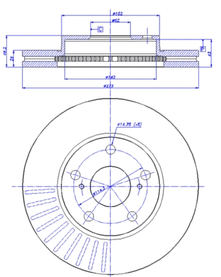 Brake Disc (142.1547)
