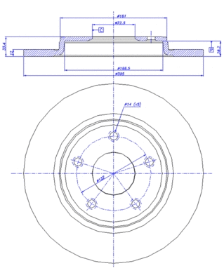 Brake Disc (142.1517)