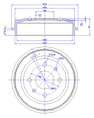 Brake Drum (433.062)
