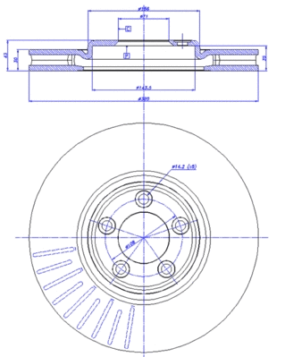 Brake Disc (142.1284)