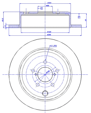 Brake Disc (142.1618)