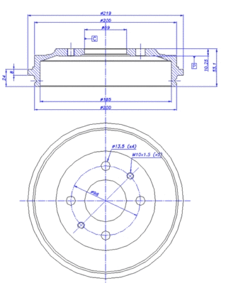 Brake Drum (433.061)