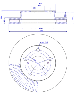 Brake Disc (142.1626)