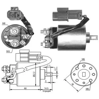 Solenoid Switch, starter (46088)