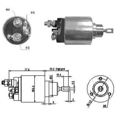 Solenoid Switch, starter (46130)