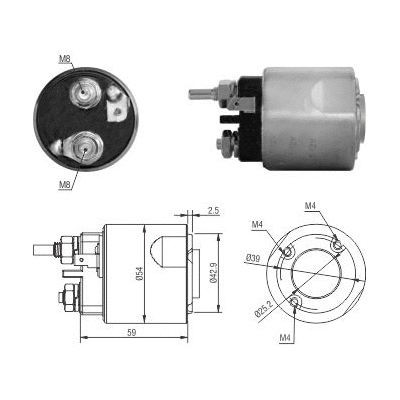 Solenoid Switch, starter (46310)