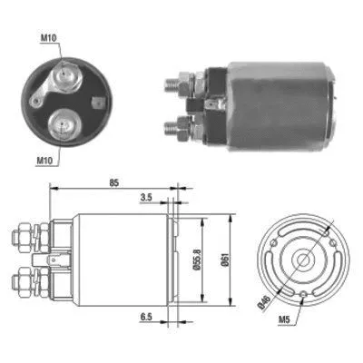 Solenoid Switch, starter (46120)