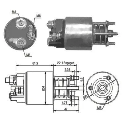 Solenoid Switch, starter (46110)