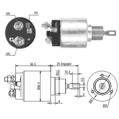 Solenoid Switch, starter (46108)