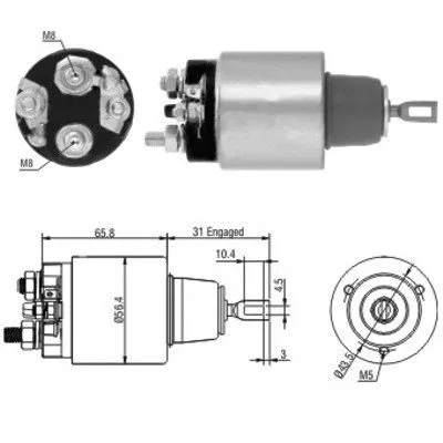 Solenoid Switch, starter (46146)