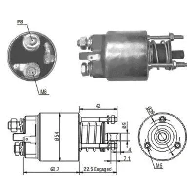 Solenoid Switch, starter (46081)