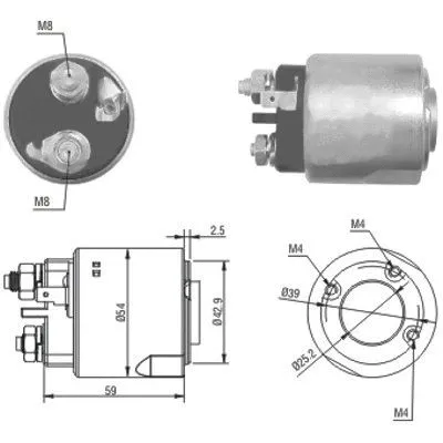 Solenoid Switch, starter (46160)