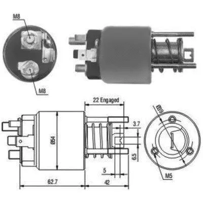 Solenoid Switch, starter (46111)